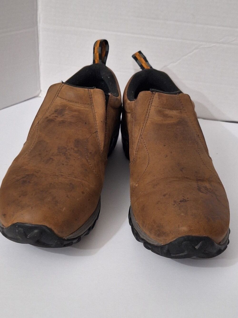 Merrell Brown Jungle Moc Slip-On Shoes Nubuck Leather Comfort Men’s Size 13 - Picture 15 of 16